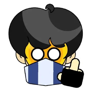 🖕 emoji Стикеры 👉 @animokubot Telegram sticker 16 of 50
