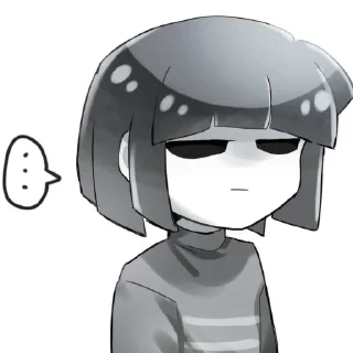 😑 emoji Core!Frisk Telegram sticker 10 of 64