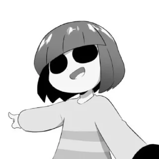 🙂 emoji Core!Frisk Telegram sticker 14 of 64