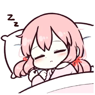 😴 emoji Нао-тян @anime_sticks Telegram sticker 24 of 30