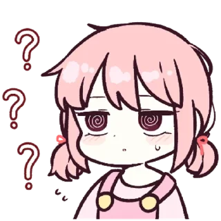 🤨 emoji Нао-тян @anime_sticks Telegram sticker 2 of 30