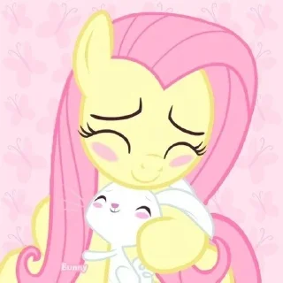 🌟 emoji Fluttershy Telegram sticker 20 of 24