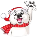 👋 emoji Ted Frosty Telegram sticker 5 of 30