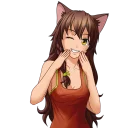 😜 emoji Julia (Everlasting Summer) Telegram sticker 5 of 13