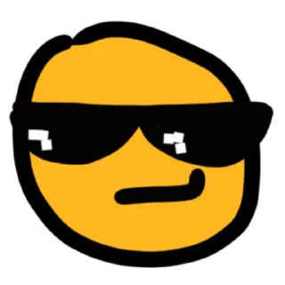 😎 emoji У меня нет прав Telegram sticker 6 of 51