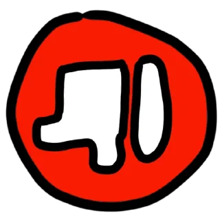 👎 emoji У меня нет прав Telegram sticker 18 of 51