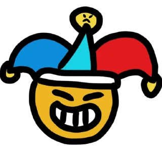 🤡 emoji У меня нет прав Telegram sticker 22 of 51