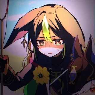 🌟 emoji Ушастик тигнари 🍃🍃 Telegram sticker 2 of 22