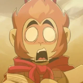 😱 emoji ᕕᴍᴏɴᴋᴇʏ ᴋɪᴅᕗ @nuyaporzhal Telegram sticker 16 of 118