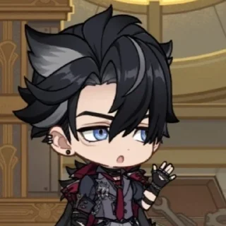 🧐 emoji Wriothesley by @akikaze9 Telegram sticker 17 of 24