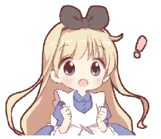 😲 emoji Alice @anime_sticks Telegram sticker 13 of 24