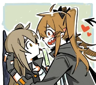 ❤ emoji Girl's Frontline :: @anime_stickss Telegram sticker 9 of 58