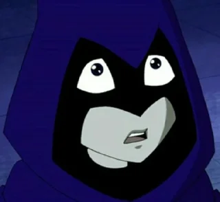 😨 emoji Teen Titans Telegram sticker 21 of 25