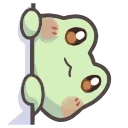 👁‍🗨 emoji froggy ➜ @kotletovvemoji Telegram sticker 24 of 40