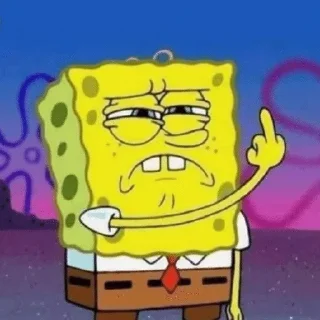🖕 emoji SpongeeeeBooob Telegram sticker 19 of 83