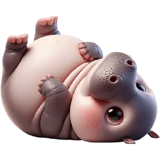 😛 emoji Парные бегемотики @MoiStikiBot Telegram sticker 4 of 63