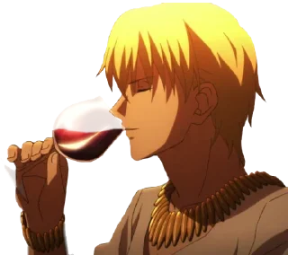 🍷 emoji Gilgamesh Telegram sticker 24 of 95