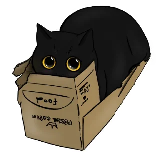 🥺 emoji Alister the Black Cat @NyushaRi Telegram sticker 18 of 44