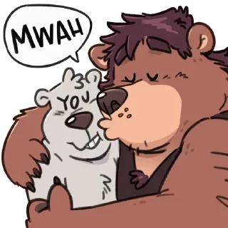 ❤️ emoji Jan the Bear Telegram sticker 16 of 60