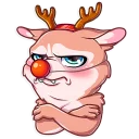 😑 emoji Christmas Dog Telegram sticker 11 of 35