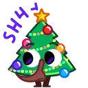 🤫 emoji Christmas Tree Telegram sticker 18 of 20