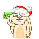 😕 emoji Christmas Bunny Telegram sticker 6 of 16