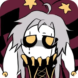 😢 emoji ❤️_pierrot_❤️ Telegram sticker 4 of 8