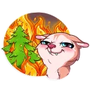 😏 emoji Christmas Dog Telegram sticker 7 of 35