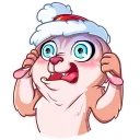 😨 emoji Christmas Dog Telegram sticker 4 of 35
