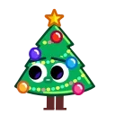 Sticker from Christmas Tree