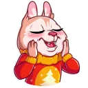 😌 emoji Christmas Dog Telegram sticker 12 of 35