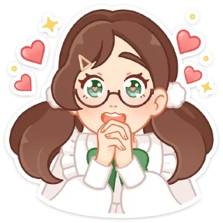 😍 emoji Долорес (@TgSticker) Telegram sticker 7 of 48