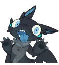 😙 emoji Black Shark Dragon Gau-Gau (@n_chronos) Telegram sticker 10 of 40
