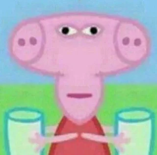 Sticker from peppa pig