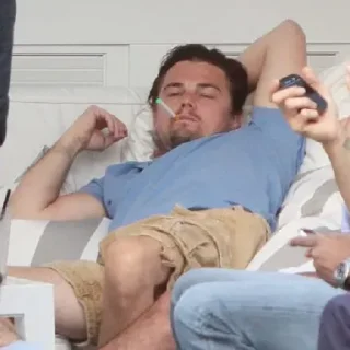 😌 emoji Leonardo DiCaprio Telegram sticker 12 of 116