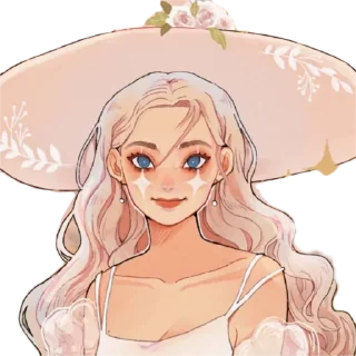 🌷 emoji Magical Girls by @peach_artworld Telegram sticker 12 of 31