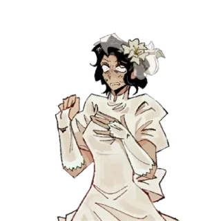 😱 emoji ~ Married In Red (full sticker) :: @ILoveCatsXD Telegram sticker 16 of 62