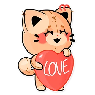 ❤️ emoji Riko & Mia Telegram sticker 8 of 20