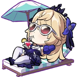 🏖️ emoji Paimon's Paintings 3 Telegram sticker 22 of 115