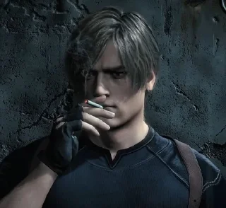 🌟 emoji Leon Kennedy by @sirkitopitopp Telegram sticker 8 of 15