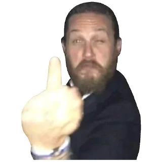 🖕 emoji Tom Hardy Telegram sticker 23 of 41
