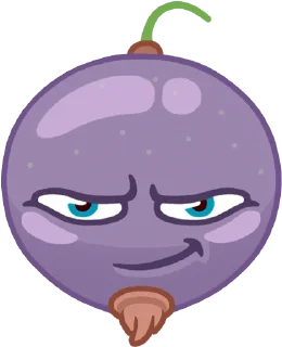 😏 emoji Фруктовощи by @BRAWLERHOUSE Telegram sticker 14 of 40