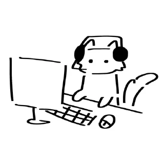 🧑‍💻 emoji мяу Telegram sticker 23 of 28