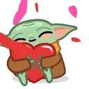 🥰 emoji Distorted Baby Yoda Telegram sticker 8 of 20