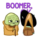 👴 emoji Distorted Baby Yoda Telegram sticker 15 of 20