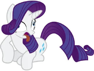 🤢 emoji Rarity | @MyLittlePony_bots Telegram sticker 22 of 120