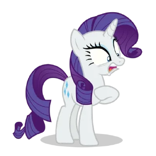 ❓ emoji Rarity | @MyLittlePony_bots Telegram sticker 9 of 120