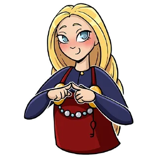 😊 emoji Helga the Viking song Telegram sticker 9 of 19