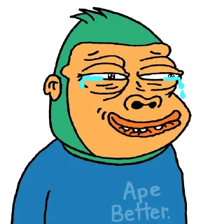 😃 emoji Ape Terminal Telegram sticker 24 of 53
