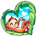 ❤ emoji Go Ape Telegram sticker 11 of 35